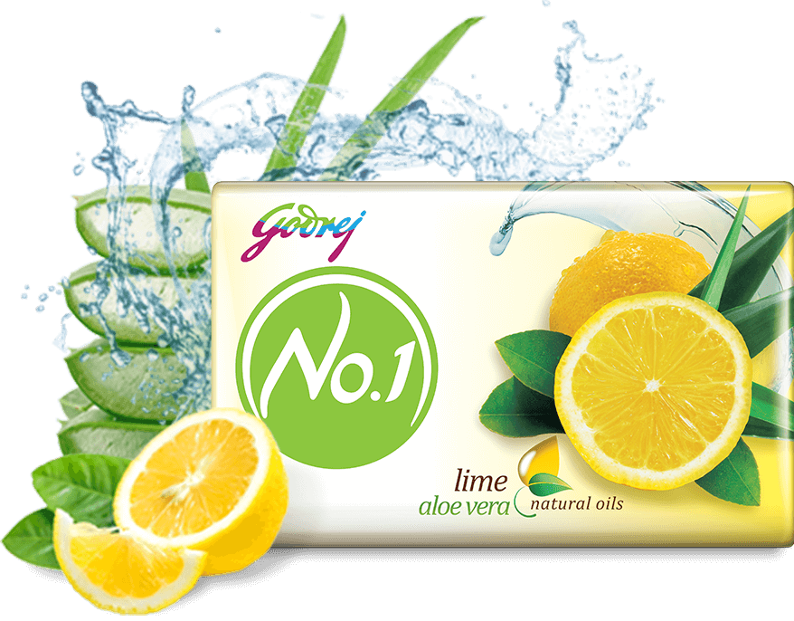 Godrej No.1 Lime Bathing Soap 100g (4 + 1 Free)
