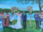 Live Wedding Painting by Mark