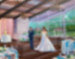 Live Wedding Painting by Mark