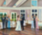 Live Wedding Painting by Mark