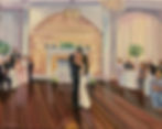 Live Wedding Painting by Mark