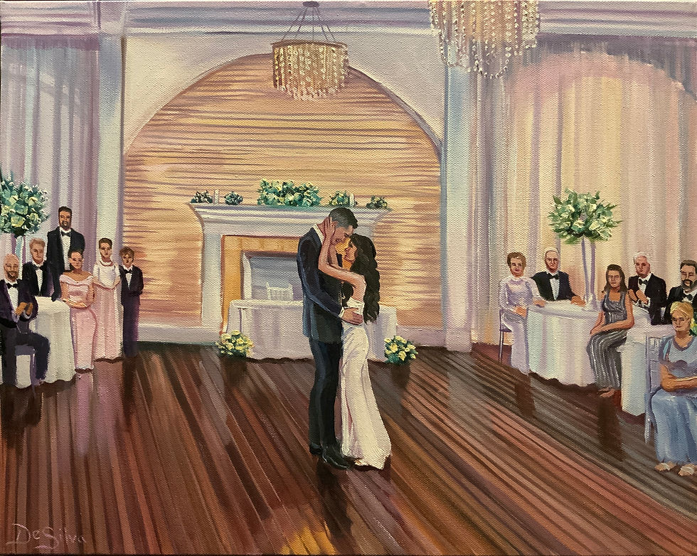 Live Wedding Painting by Mark