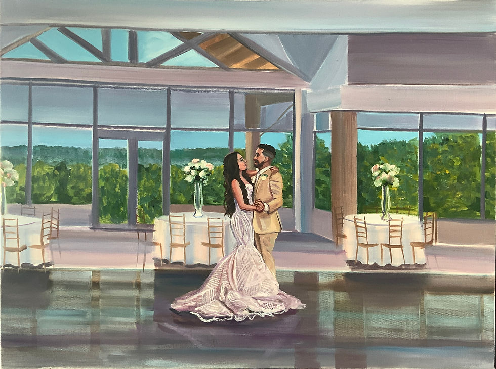 Close-up view of framed wedding vows in elegant calligraphy