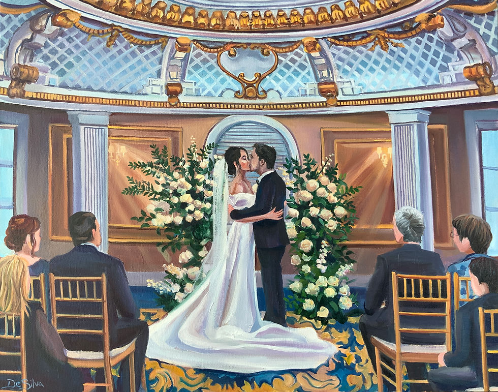 Live Wedding Painting by Mark
