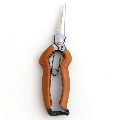 T27C 剪定芽切鋏 YP leather camel | 株式会社 外山刃物 -公式サイト-