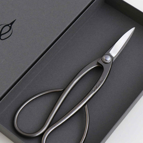 ステンレス足長盆栽鋏 | 株式会社 外山刃物 -公式サイト-