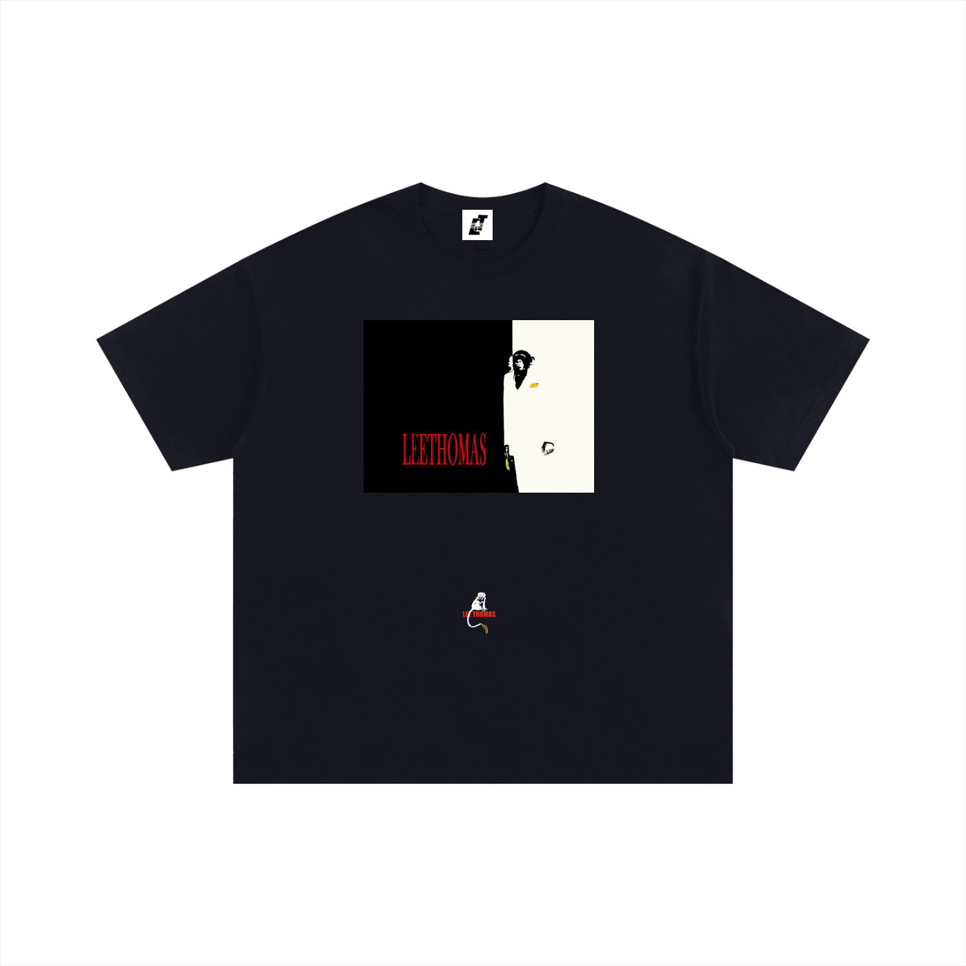LEE THOMAS "SCARFACE INSPIRED" Oversized Cotton T-Shirt