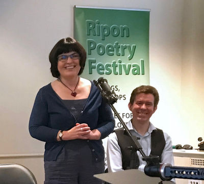 IGiving a seminar on lyrics versus poetry, Ripon Poetry Festival 2021