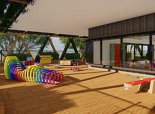Childcare outdoor play area
