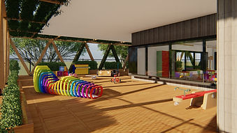 Childcare outdoor play area