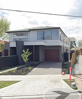 Murumbeena Duplex subdivision. Swarup obtained planning approval for a difficult site. The