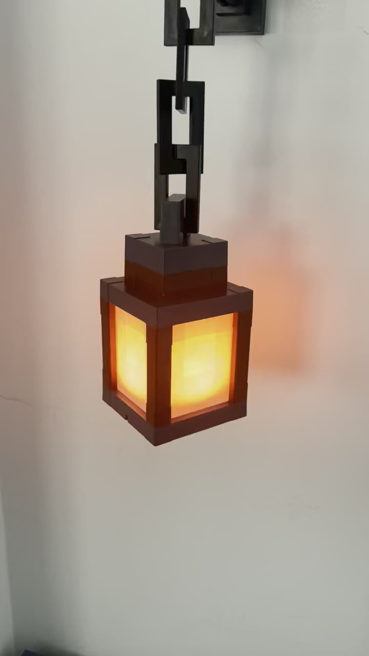 Pixel Style Night Light Portable Lantern Tabletop Ornament 16 Colors Lantern DIY