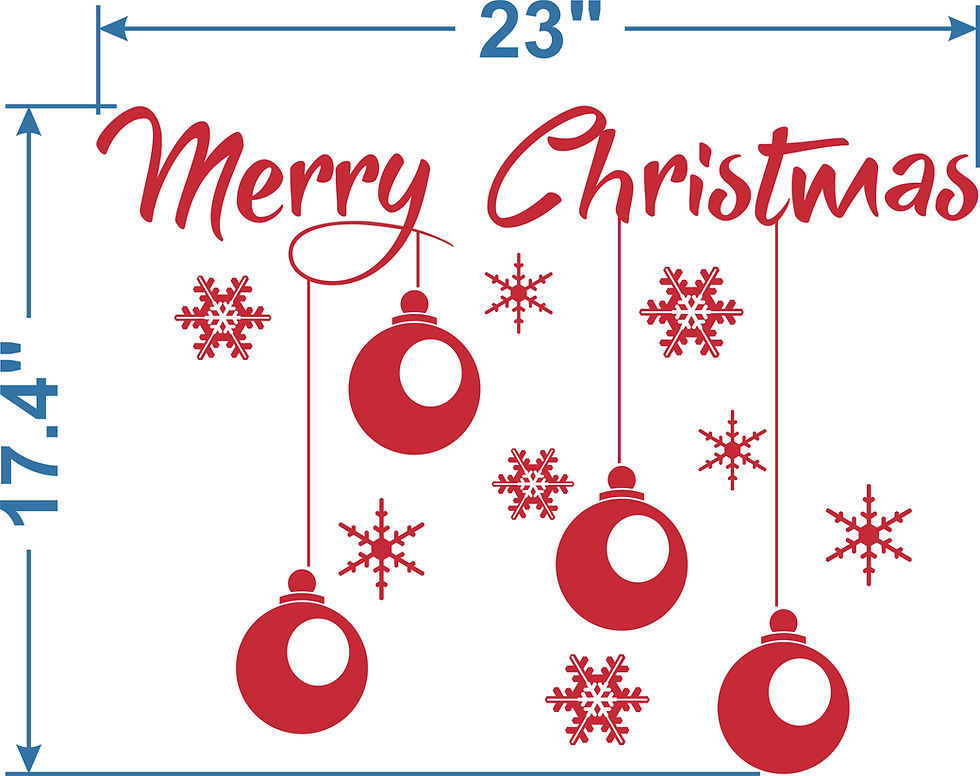 Thumbnail: Merry Christmas Bulbs and Snowflakes