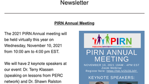 PIRN Quarterly Newsletter (October-December 2021)
