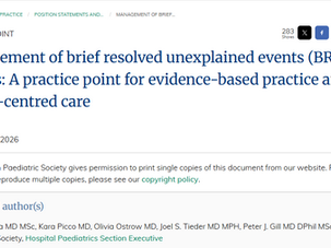 New CPS Practice Point on BRUE: Advancing Evidence-Based, Family-Centred Care