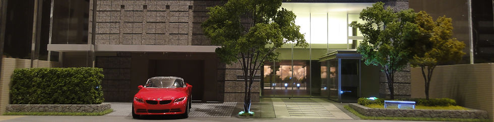 建築エントランス模型