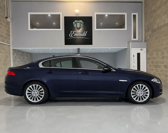 Blue Jaguar XF 2.2 D 200 Luxury Saloon 2014 Diesel Automatic for sale in Leeds - interior seats and dashboard