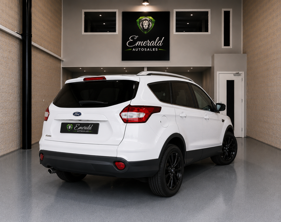 White Ford Ford Kuga 2.0 TDCi 163 4WD Titanium X P/S 2013 Diesel Automatic for sale in Leeds - interior seats and dashboard