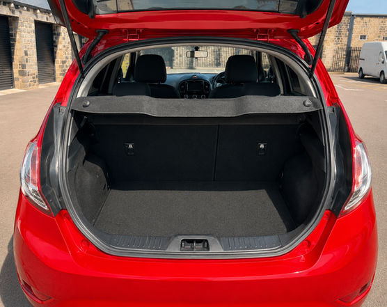 Red Ford Ford Fiesta 1.6 Zetec Power Shift Hatchback 2014 Petrol Automatic for sale in Leeds - interior seats and dashboard