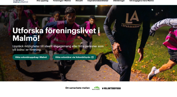 Volontärbyrån lyfter Engagera Mera Malmö på sociala medier