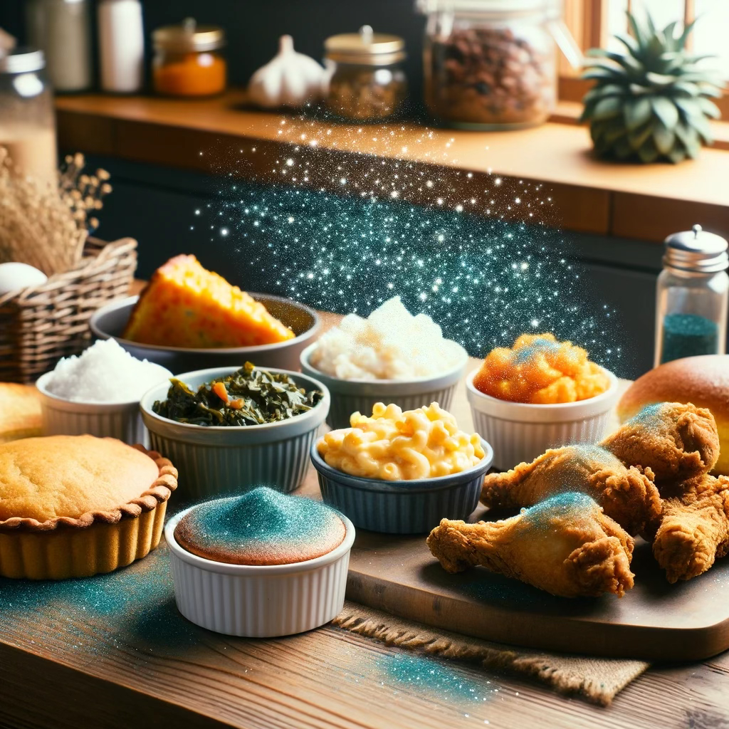 Arranged Food and Objects