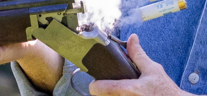 Cartridges being ejected