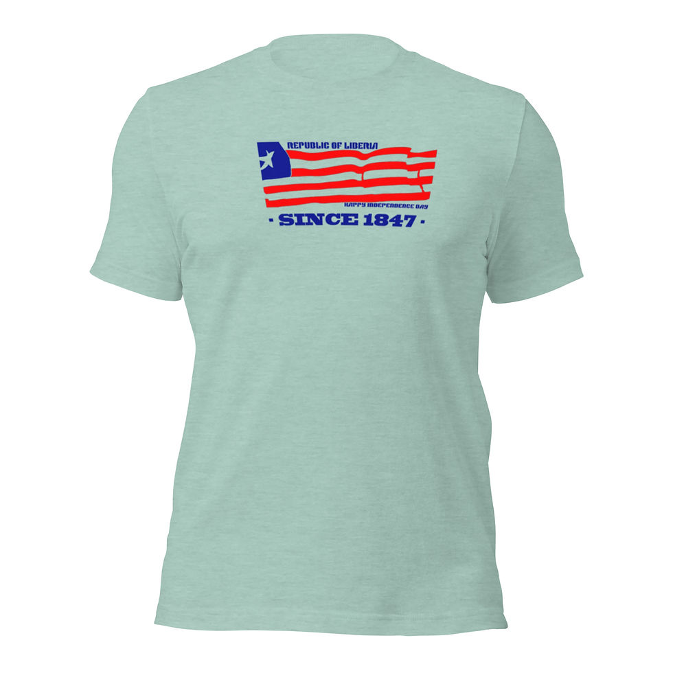 Thumbnail: Liberian Flag Color Unisex t-shirt