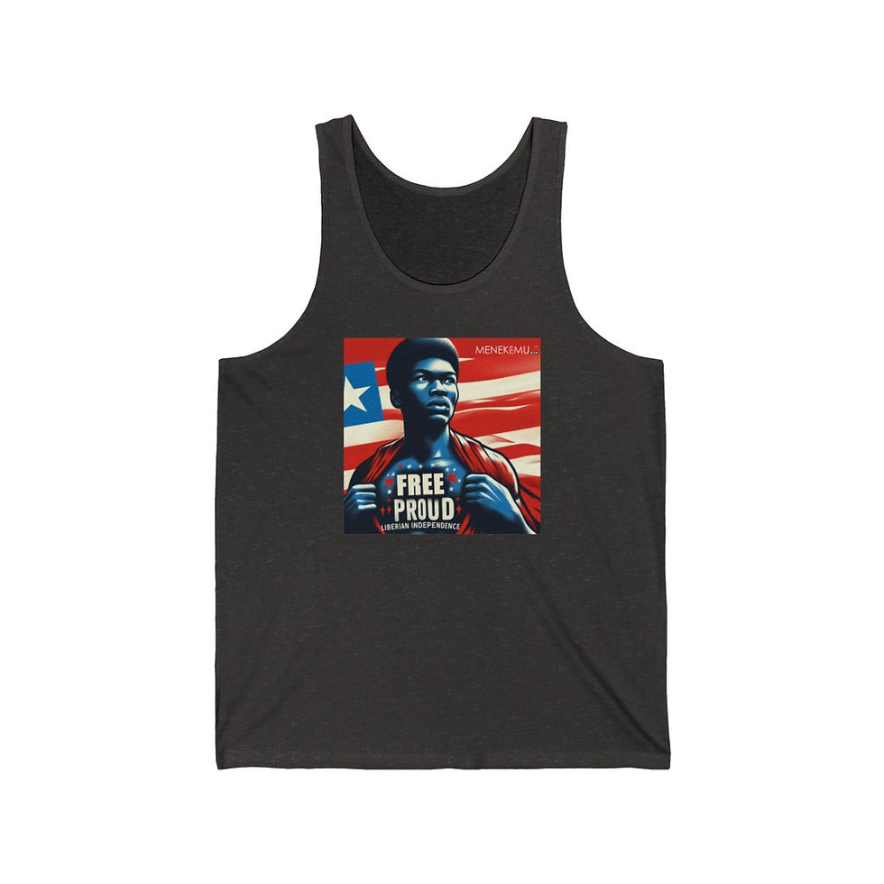Thumbnail: Free and Proud: Liberian Independence Unisex Jersey Tank