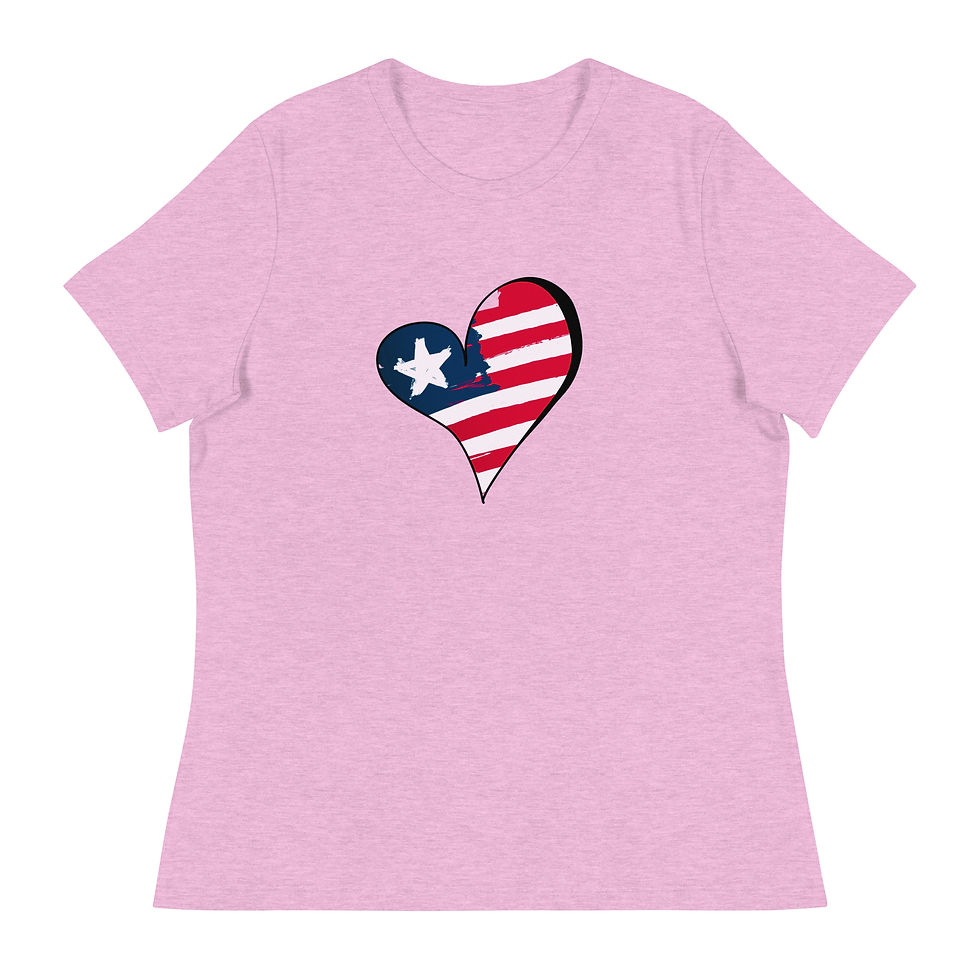 Thumbnail: Liberia: Love Liberia  Heart Women's Relaxed T-Shirt