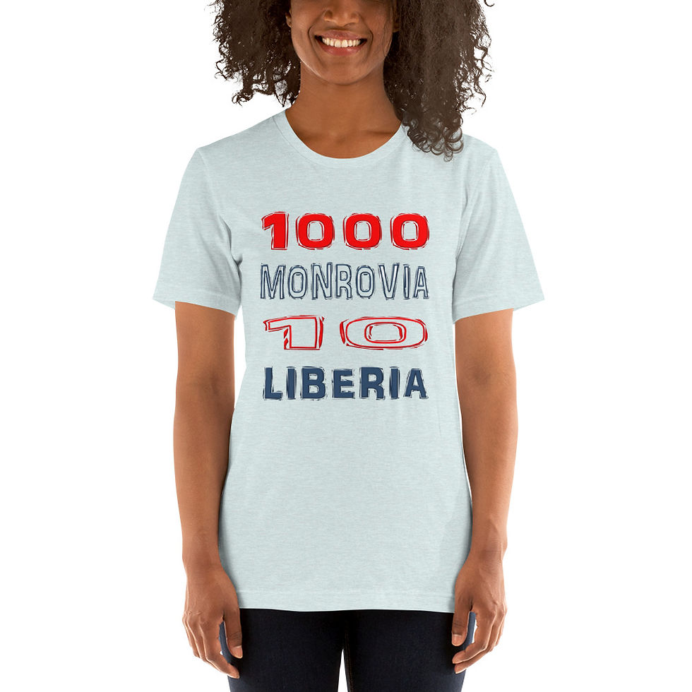 Thumbnail: 1000 Monrovia 10 Liberia Unisex t-shirt