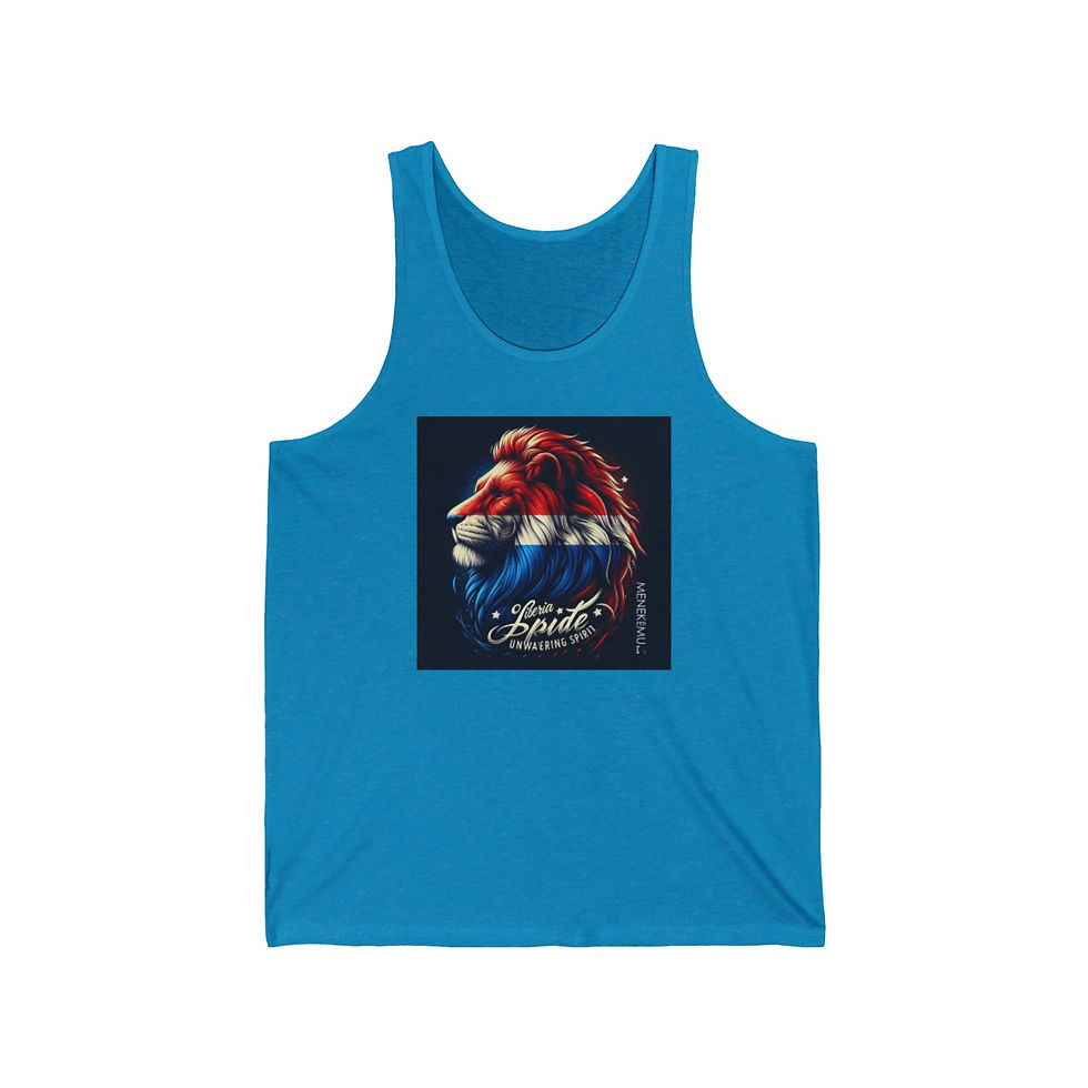 Thumbnail: Liberian Pride, Unwavering Spirit Unisex Jersey Tank