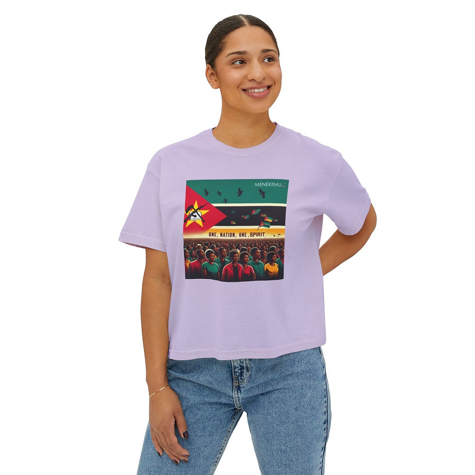 Thumbnail: Mozambique: One Nation, One Spirit Women's Boxy Tee