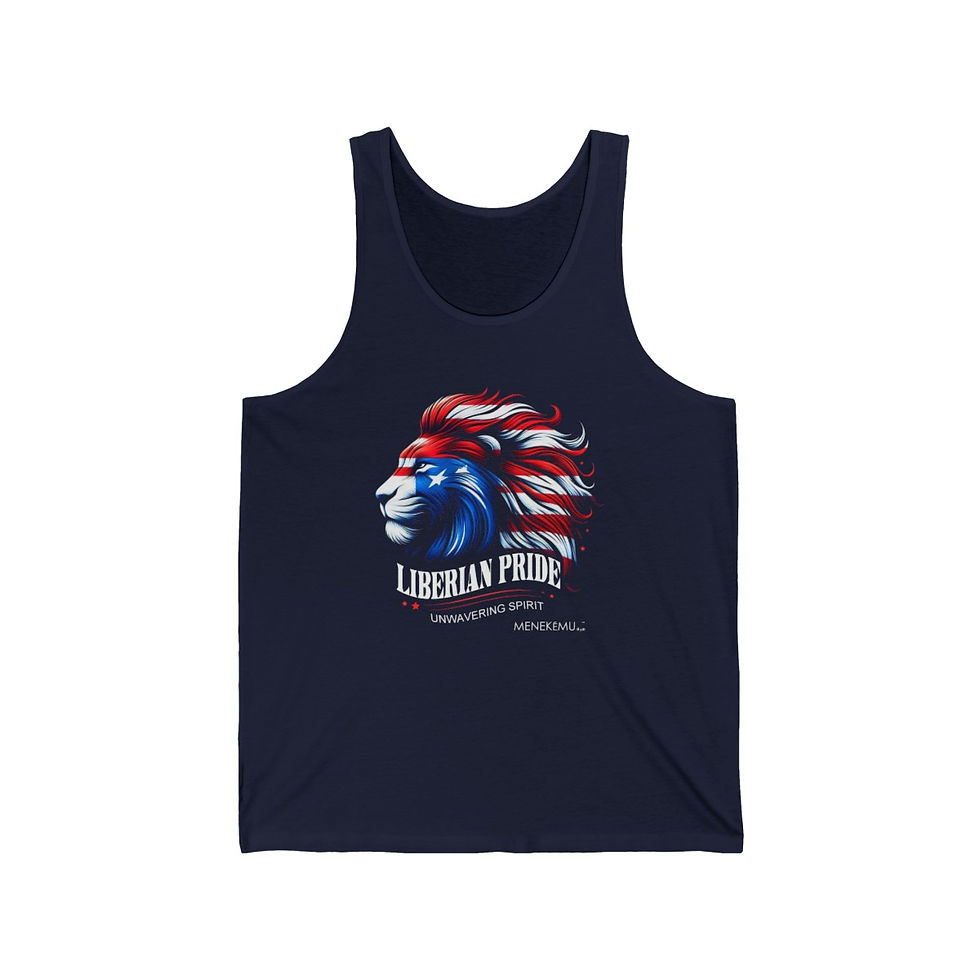 Thumbnail: Liberian Pride, Unwavering Spirit Unisex Jersey Tank