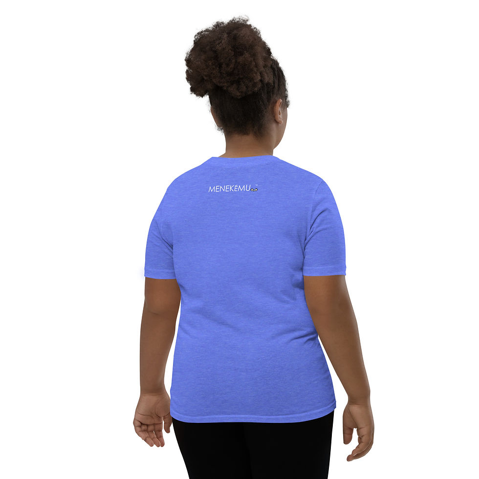 Thumbnail: Liberian Flag Finger Print Youth Short Sleeve T-Shirt