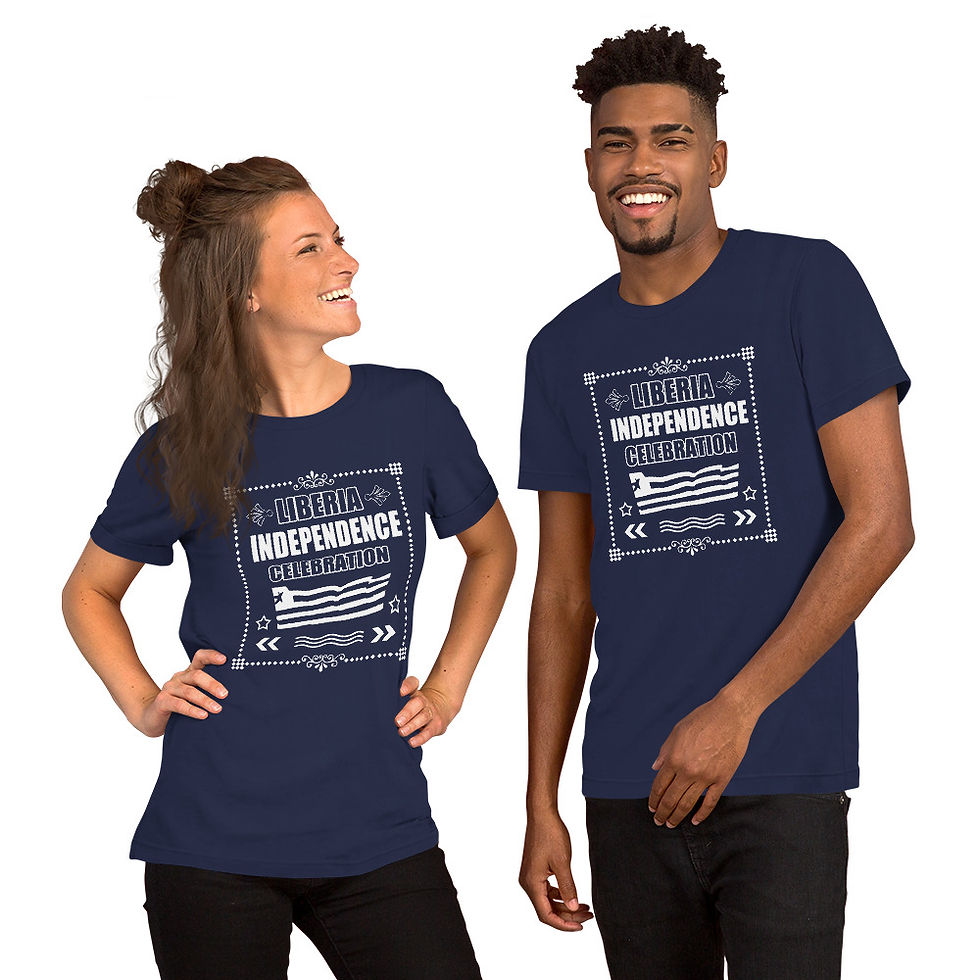 Thumbnail: Liberian Independence Day Unisex t-shirt