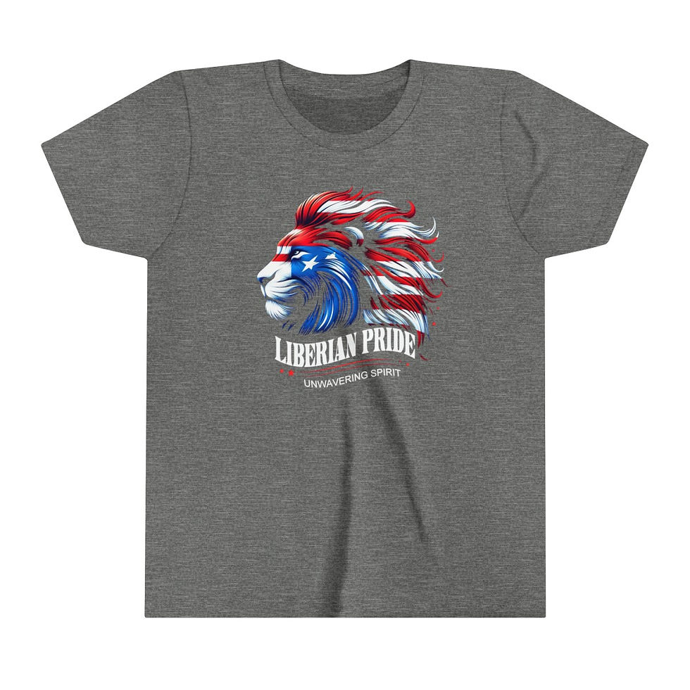 Thumbnail: Liberian Pride, Unwavering Spirit Youth Short Sleeve Tee