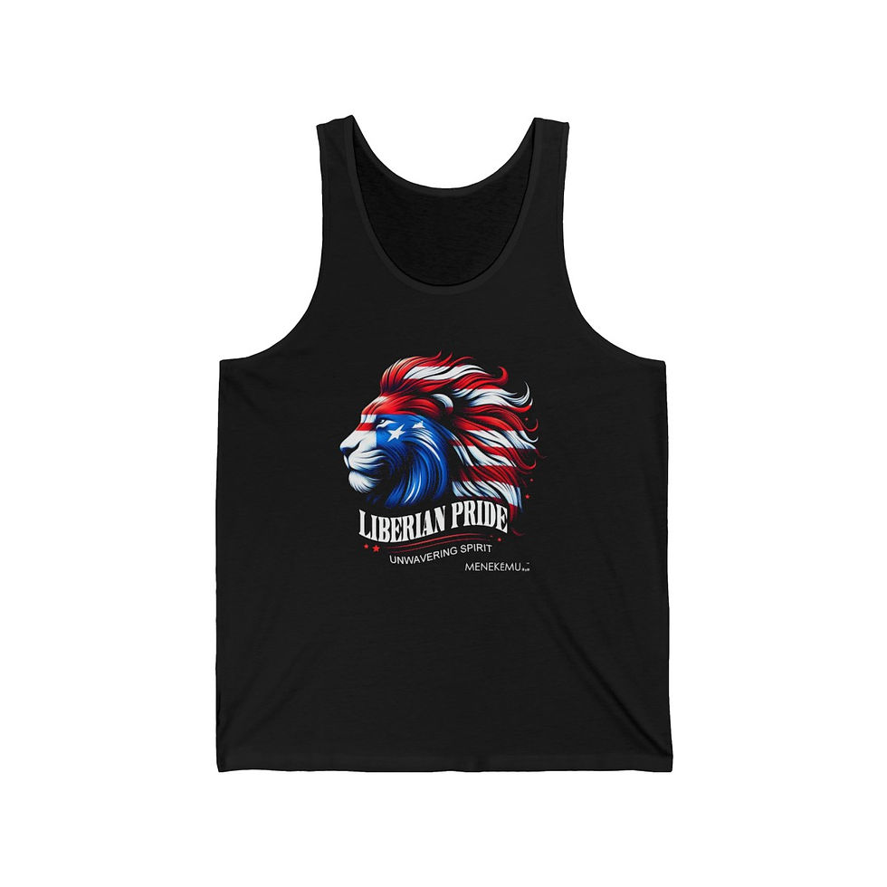 Thumbnail: Liberian Pride, Unwavering Spirit Unisex Jersey Tank