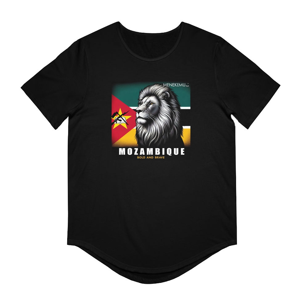 Thumbnail: Mozambique: Bold and Brave Men's Jersey Curved Hem Tee