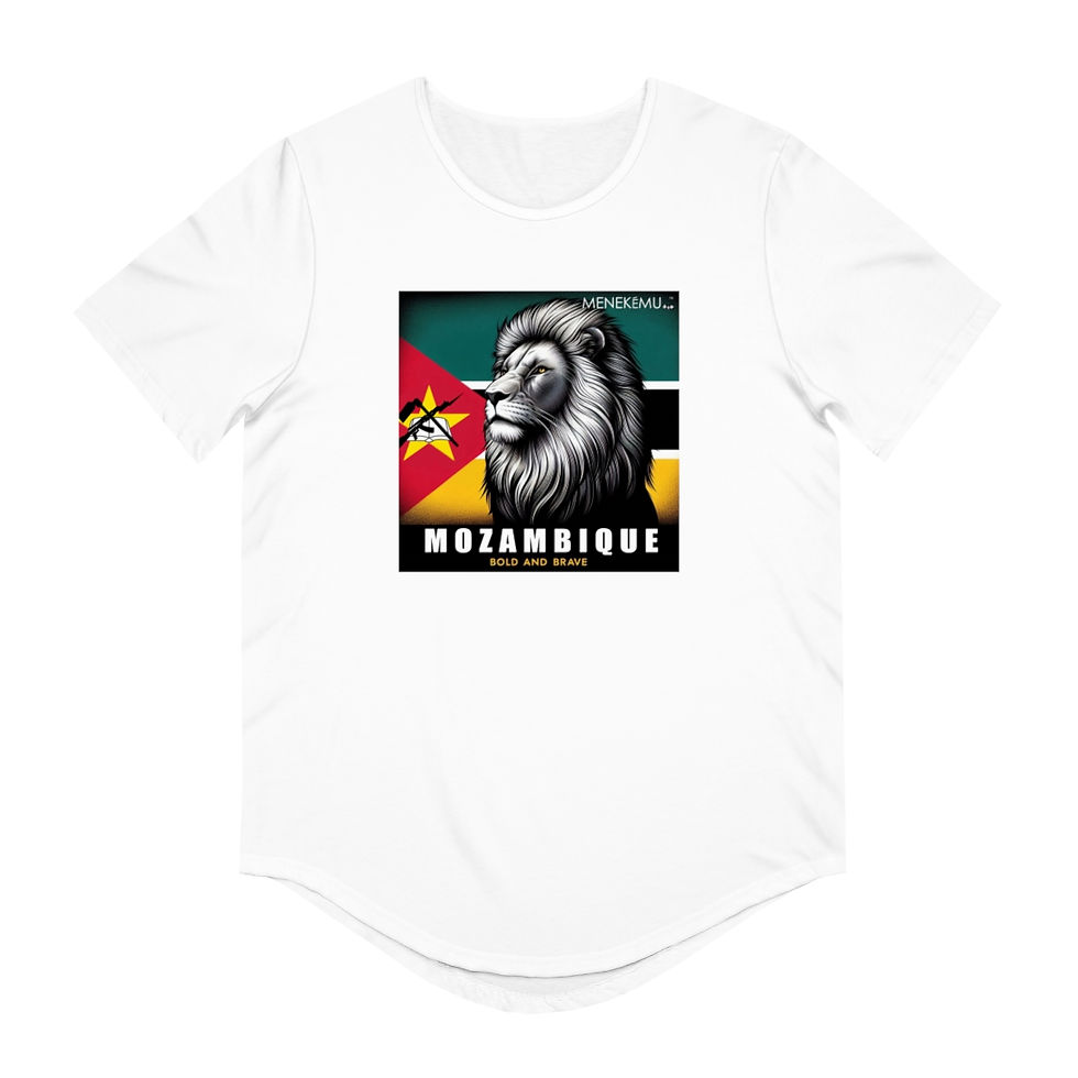 Thumbnail: Mozambique: Bold and Brave Men's Jersey Curved Hem Tee