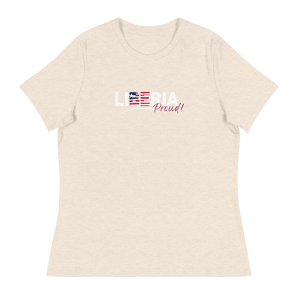 Thumbnail: Be Liberia Proud Women's Relaxed T-Shirt