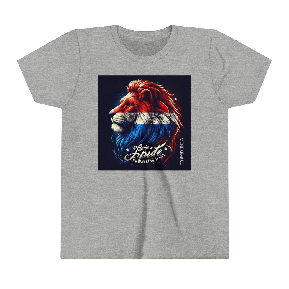 Thumbnail: Liberian Pride, Unwavering Spirit Youth Short Sleeve Tee
