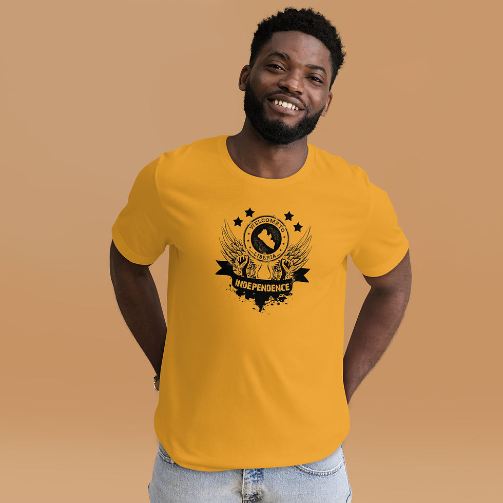 Thumbnail: Liberia Independence Day Wings Dark Unisex t-shirt
