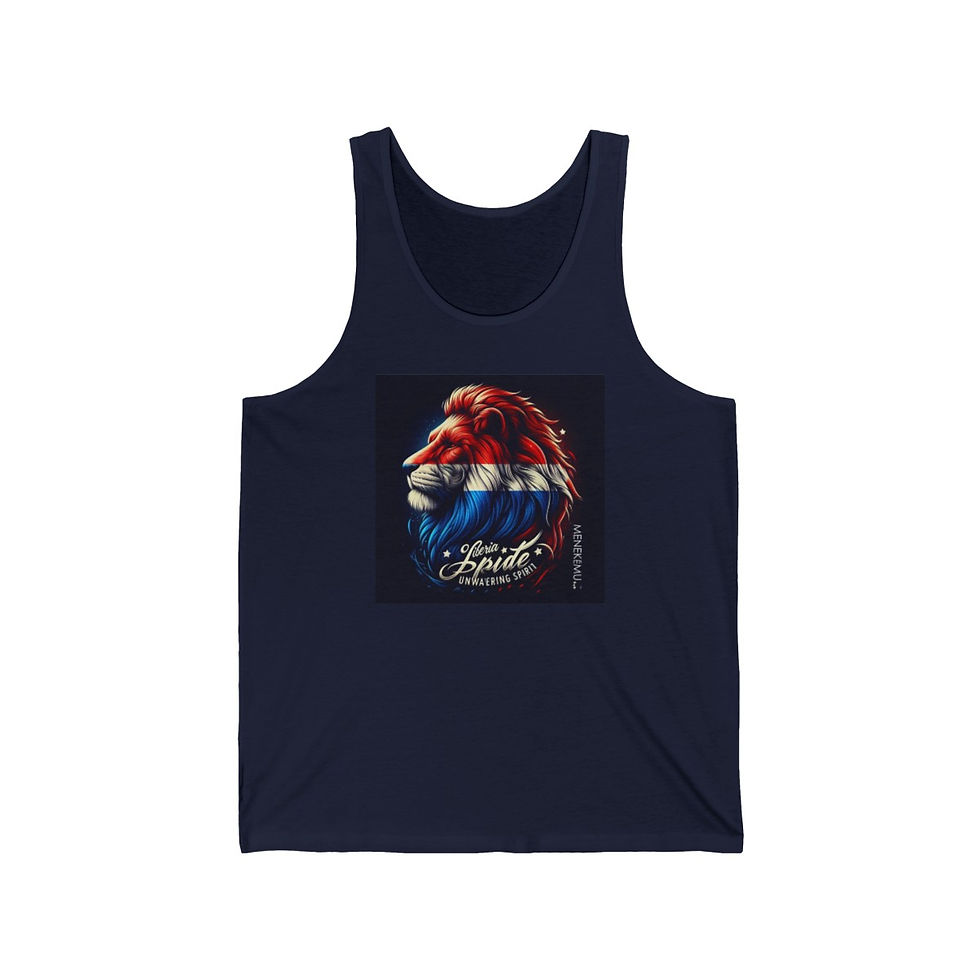 Thumbnail: Liberian Pride, Unwavering Spirit Unisex Jersey Tank
