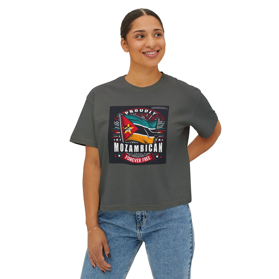 Thumbnail: Proudly Mozambican, Forever Free Women's Boxy Tee