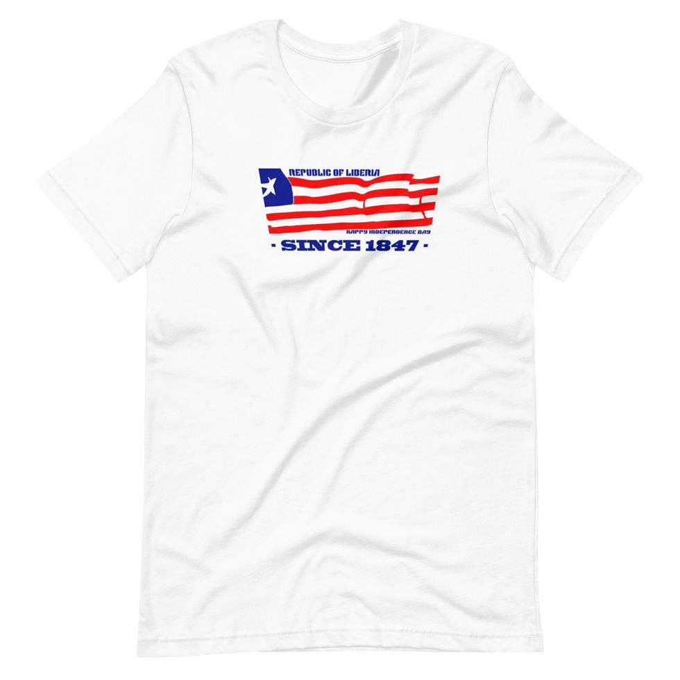 Thumbnail: Liberian Flag Color Unisex t-shirt