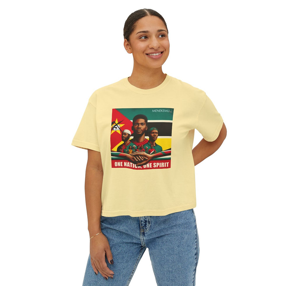 Thumbnail: Mozambique: One Nation, One Spirit Women's Boxy Tee