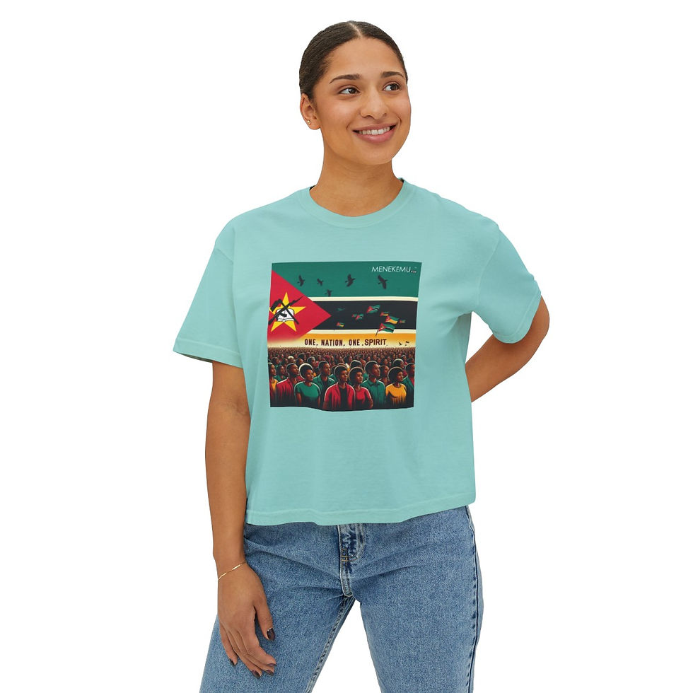 Thumbnail: Mozambique: One Nation, One Spirit Women's Boxy Tee