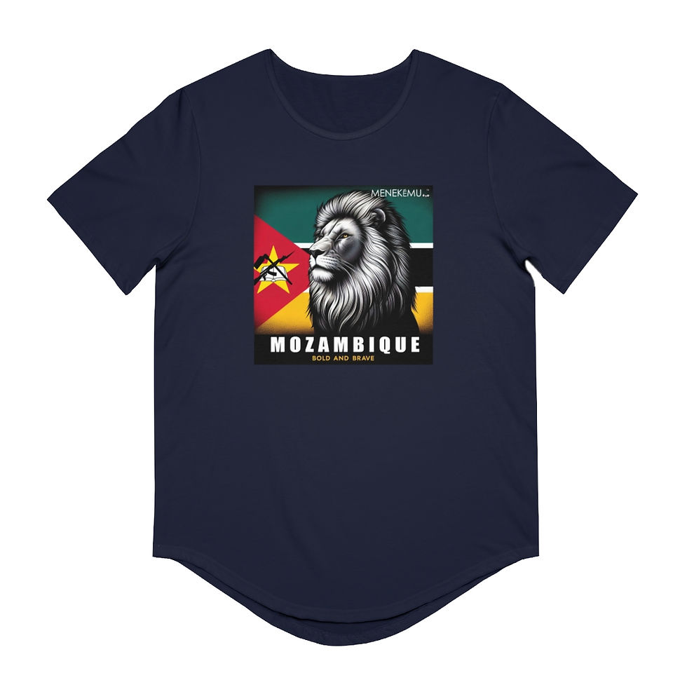 Thumbnail: Mozambique: Bold and Brave Men's Jersey Curved Hem Tee