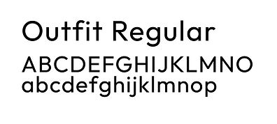Typography Outfit Regular