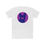 Thumbnail: French Bulldog Unisex Cotton Crew Tee - Purple/White
